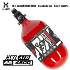 Maddog HK Army HSTL 68/4500 Carbon Fiber HPA Compressed Air Paintball Tank Red
