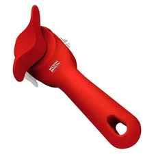 Kuhn Rikon Auto Safety LidLifter/Can Opener with Ring-Pull, Red - NEW
