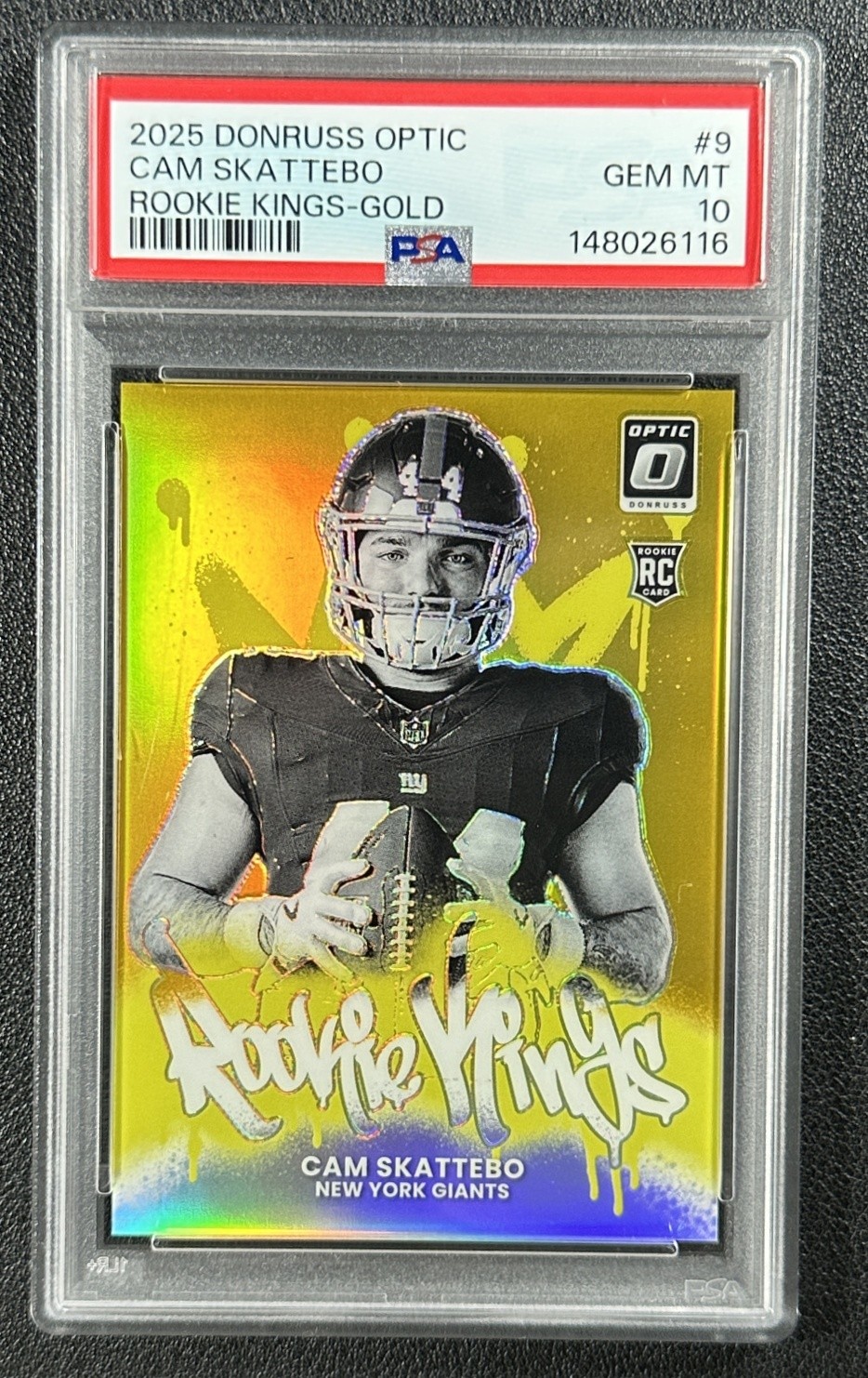Cam Skattebo Panini Donruss Optic Rookie Kings #9 Gold