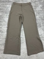 Shinestar Pants Womens Large Gray Wide Leg Polyester Slit Career