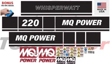Fits Multiquip Generator WhisperWatt Decals DCA 220 Replacement Sticker Set