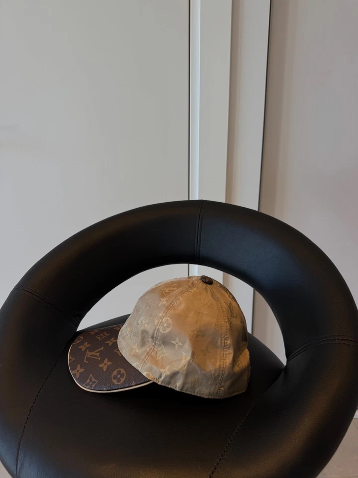 Louis Vuitton Cap Beige Monogram Get Ready Coated Canvas Unisex Size M - Image 4 of 4