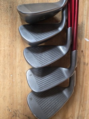 Ping G15 Green Dot Irons.  6,7,8,9,PW,   R Shaft, Tip Flex Control, very clean
