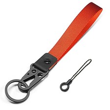 Wristlet Strap for Keys, Hand Wristlet Lanyard Durable Key 1 Piece Orange