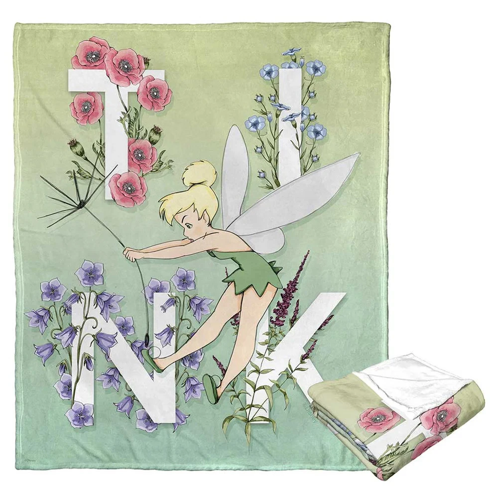 Disney Tinkerbell Botanical Pixie Fleece Blanket