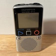 Olympus Note Corder DP-10 Compact Digital Recorder 4 Speed Playback Works