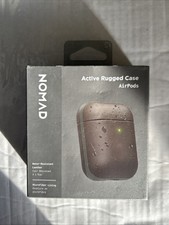 Nomad Active Rugged Case for AirPods 1st  2nd Gen   Mocha Leather