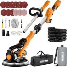 Drywall Sander, 1050W Electric Drywall Sander with Vacuum Dust Collection, 2100R