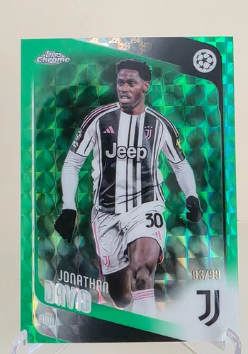 2025-26 TOPPS CHROME UEFA UCC JONATHAN DAVID GREEN GEOMETRIC #17 Ser #93/99
