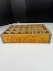 Vintage Coca Cola Wooden Bottle Crate Dallas 24 Slot Yellow Coke Carrier