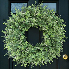 26" Eucalyptus Wreath - Large Artificial Greenery for All Seasons Decor