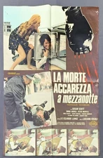 MANIFESTO SOGGETTONE  LA MORTE ACCAREZZA A MEZZANOTTE scott, ERCOLI HORROR AC29