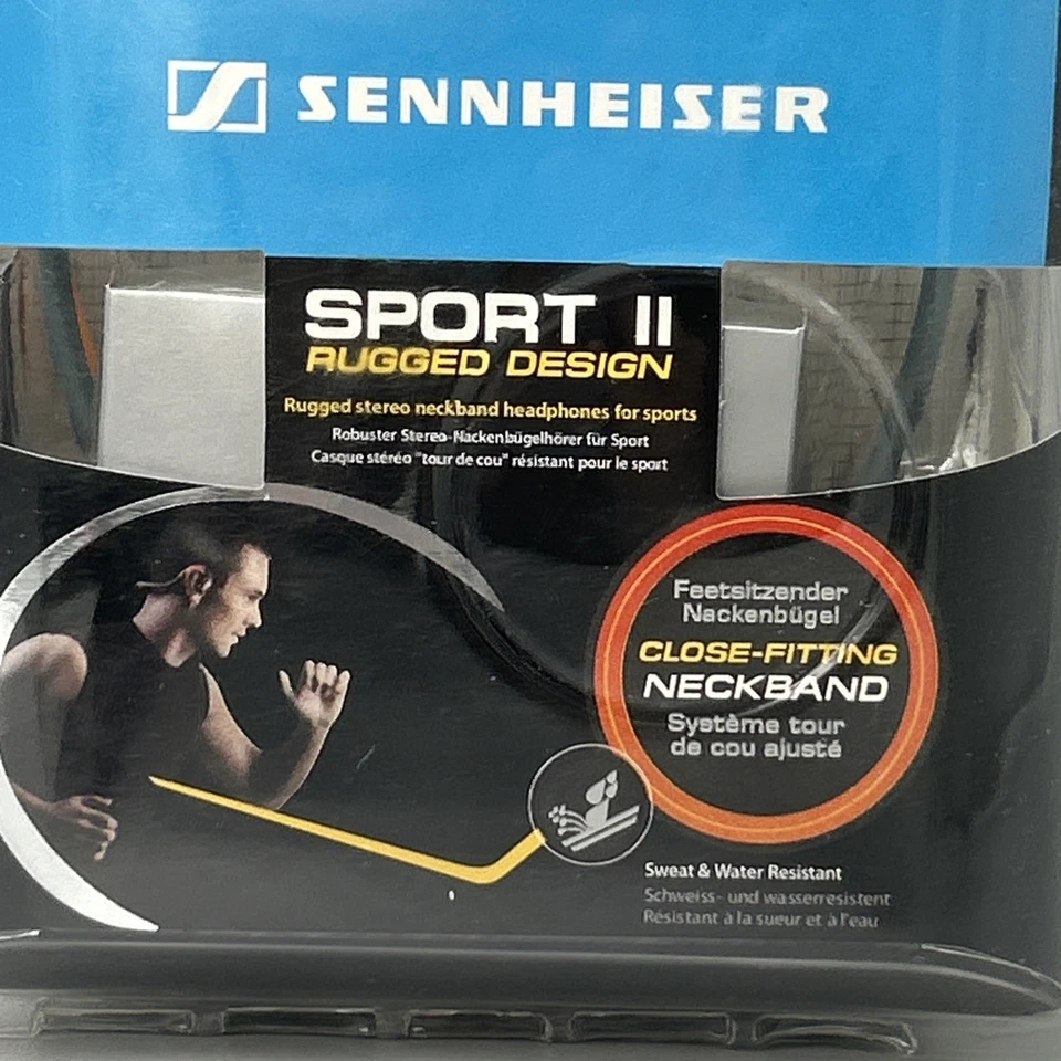 Sennheiser PMX 80 Sports Headphones Orange/Grey (New) Discontinued - Image 2 of 4