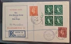 GB - 1952 -5th Dec-  11/2d Value in Block Of 4 On Illustrated First Day Cover