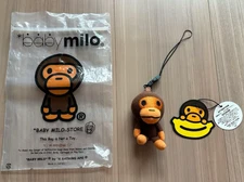 NEW A Bathing Ape Baby Milo Plush Doll Keychain Authentic - BAPE Charm Gift