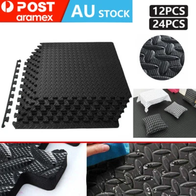 Interlocking Heavy Duty EVA Foam Gym Floor Mat Mats Yoga Tiles Baby Kids Play - image 1 of 4