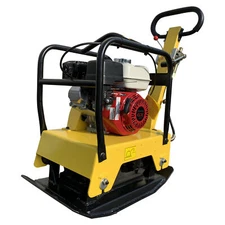 Honda GX160 Reversible Plate Compactor Vibratory Walk Behind 320 Lbs,4950Lb Comp