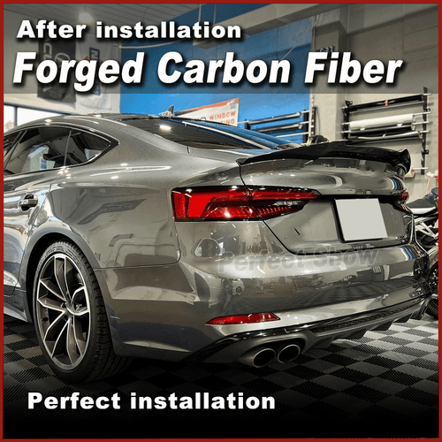 Forged Carbon Heckspoiler Kofferraum Spoiler Flügel für Audi A5 S5 F5A 2016-2020 - Picture 2 of 11