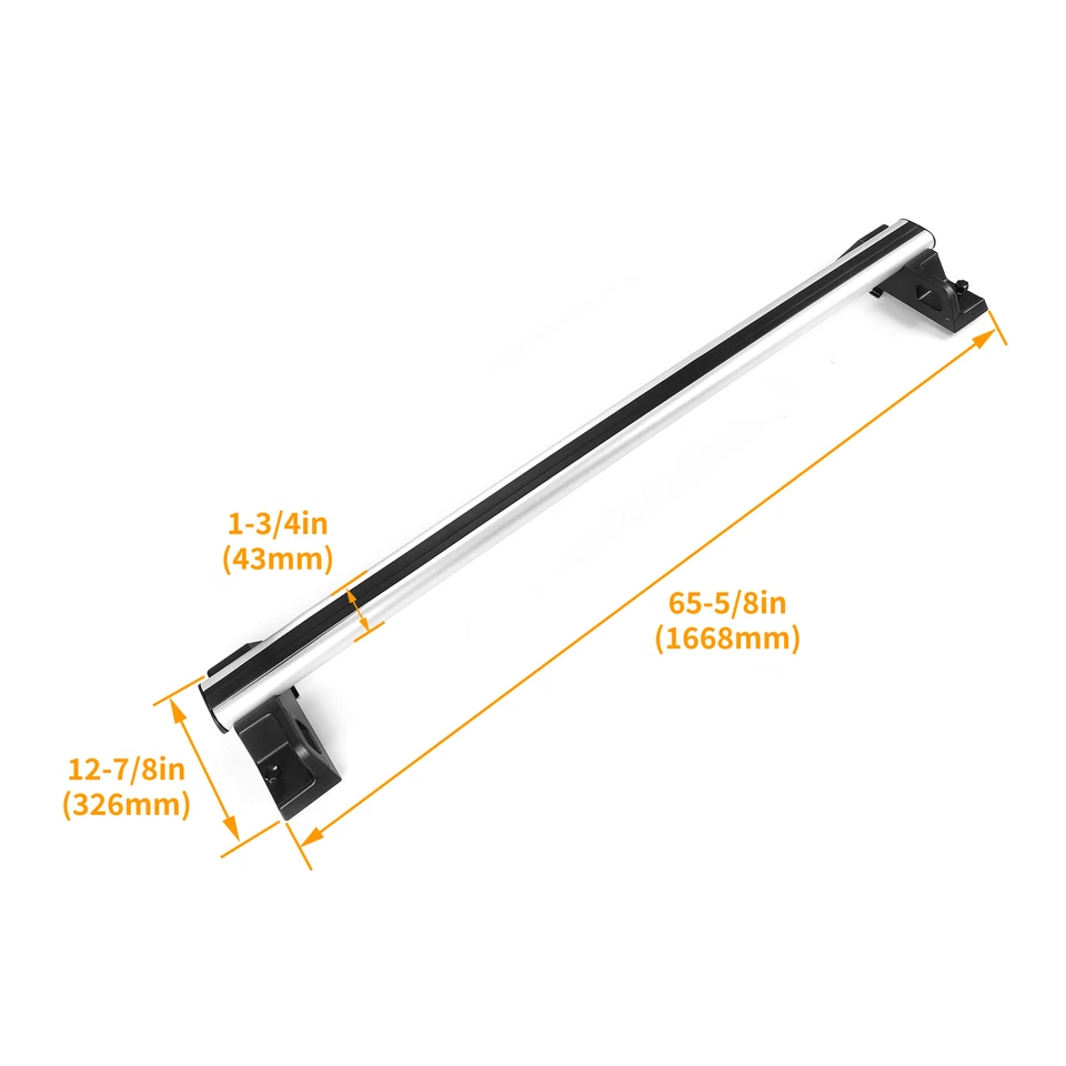 Portaequipajes barras transversales portaequipajes 220 lb estilo de fábrica para Hummer H2 2003-2009 Foto 2 de 4
