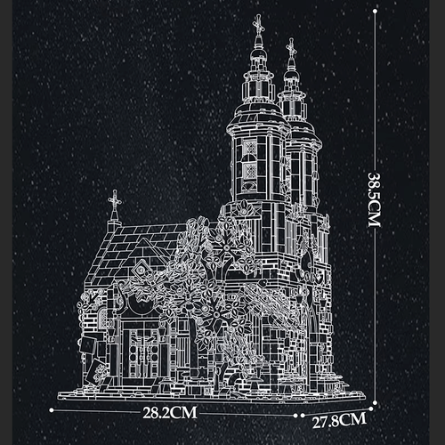 Iglesia de San Andrés Reobrix 66023 incl. iluminación 3087 piezas - Imagen 9 de 10