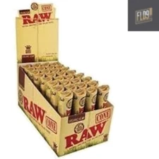 Cone 1.25 Size Unrefined Rolling Paper 32-6 Cone Display