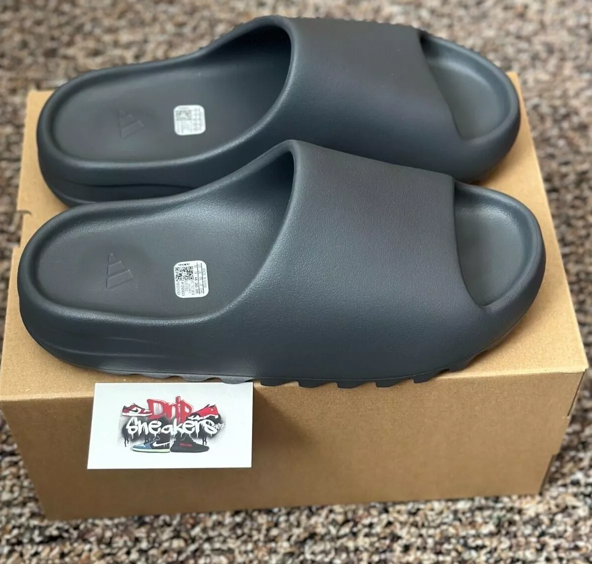 Authentic Yeezy Slide Slate Grey ID2350 size 9 10 11 12 13 Fast Shipping