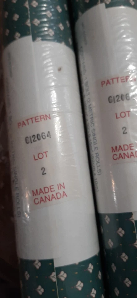 2 rollos de revestimientos de pared de vinilo macizo con impresiones Westchester 56,37 cuadrados ft. Por rollo nuevo Foto 2 de 4