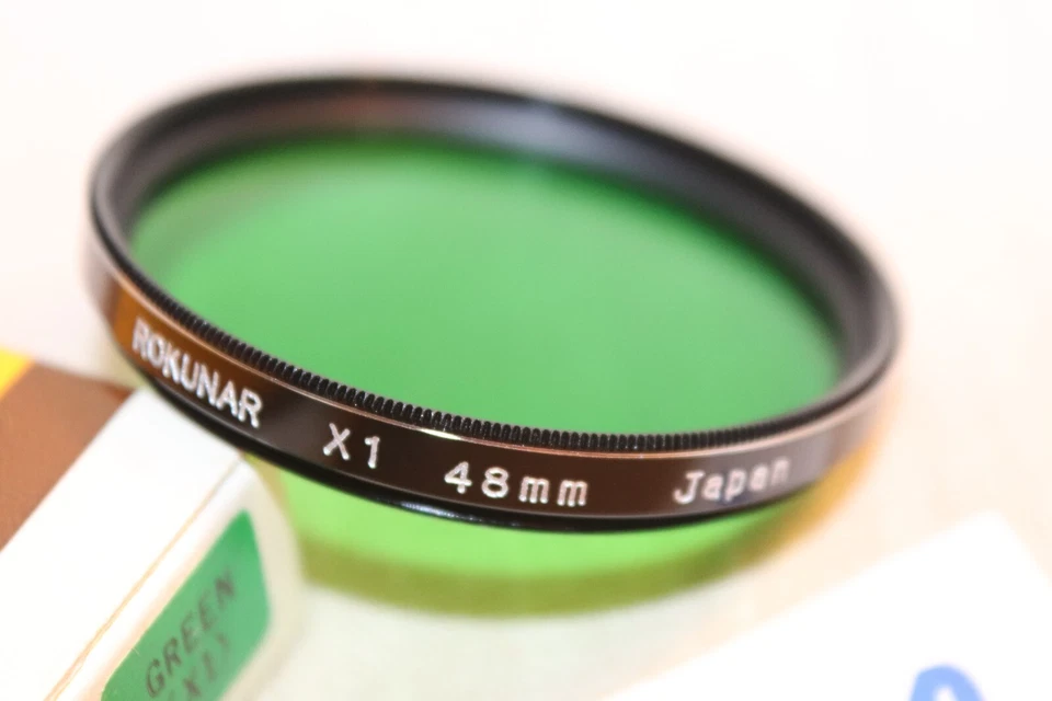 NEW Vtg Rokunar 48mm GREEN X1 FILTER, Japan 48mm Green X1 Filter -Mint Old Stock - Image 3 of 4