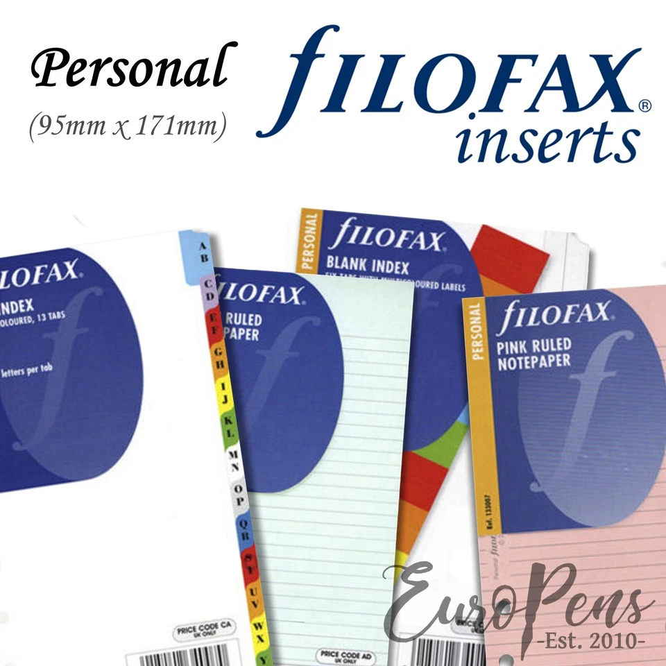 Filofax Personal Organiser Paper Inserts Refills - Choose from FULL UK Range - Image 2 of 3
