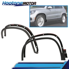 Front Rear Fender Flares Fits For 2012-2017 Volkswagen Tiguan Textured Plastic