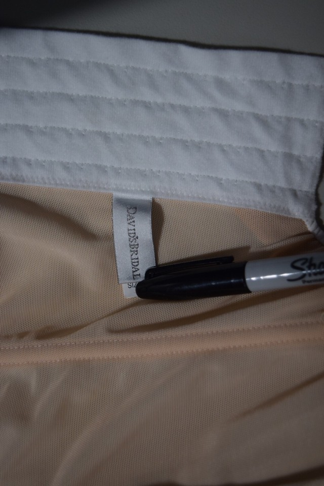 David's Bridal Intimates Corset Bra 36C Boning Underwire Padding With