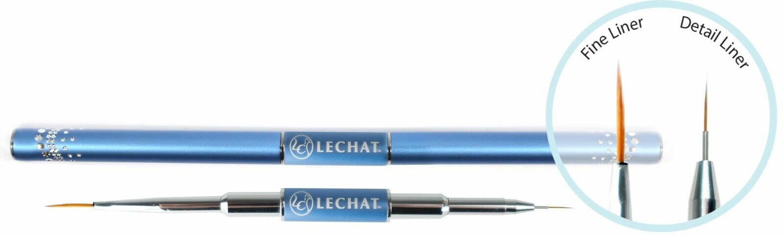 Lechat Dual Sided Brush Fine Liner & Detail Liner Nail Art Brush #LCTHB04
