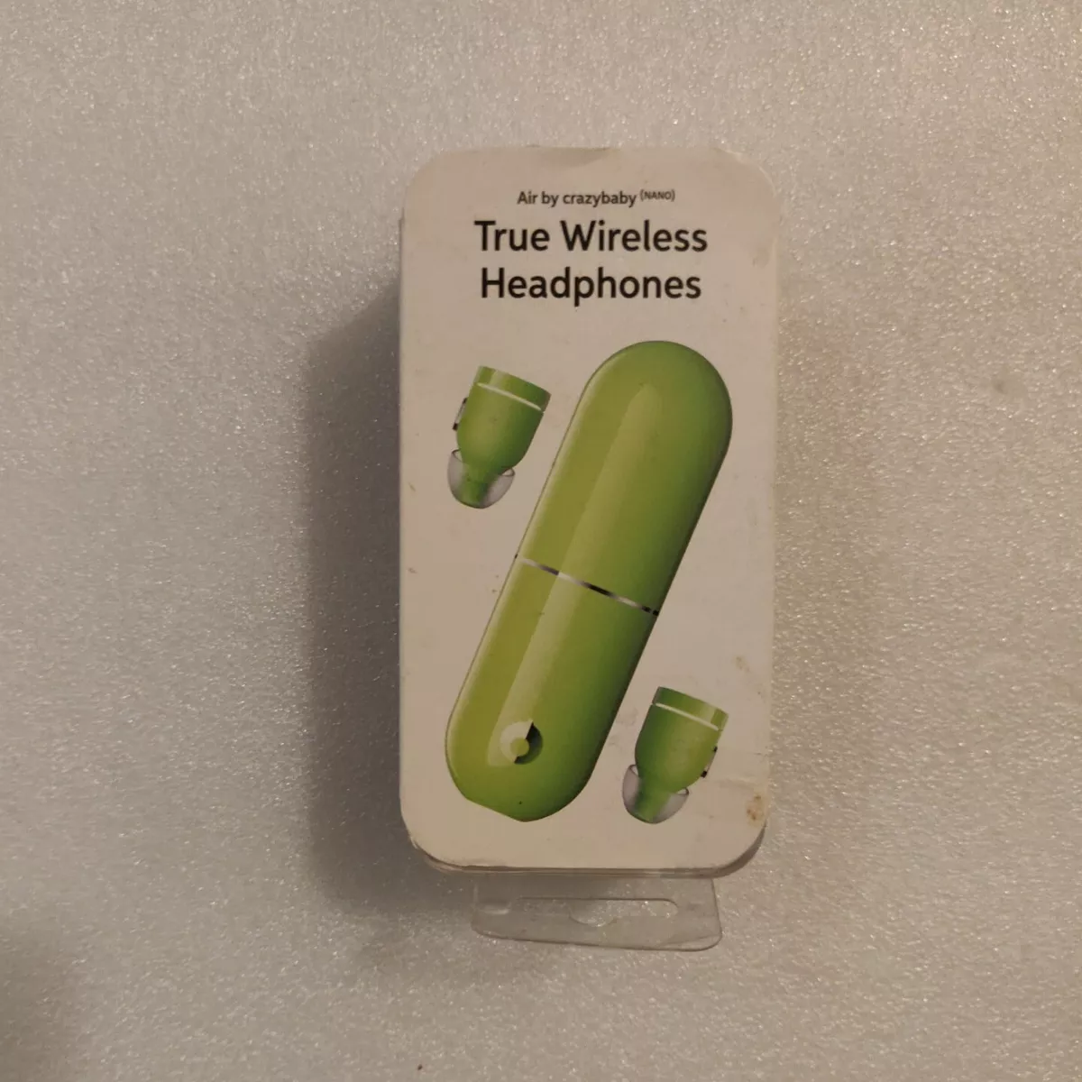 Air Crazybaby NANO True Wireless Earphone Bluetooth 5 Volt Green MC7B8GT/A Open
