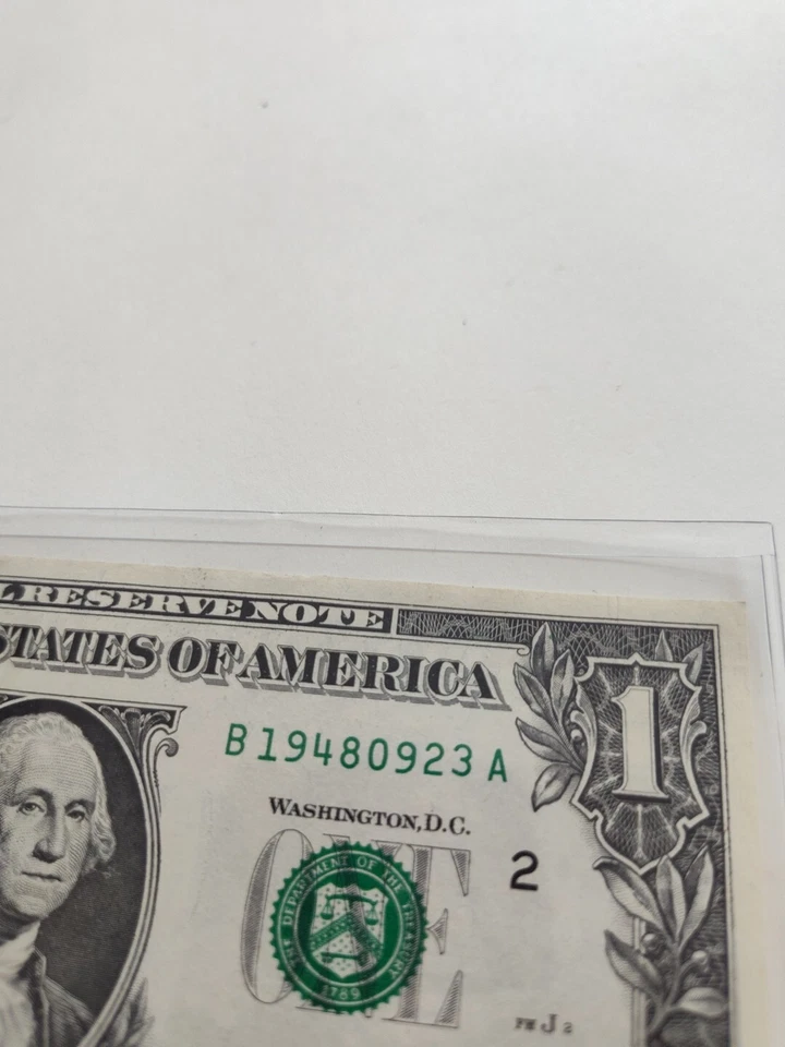 CRISPY $1 BIRTHDAY/ANNIVERSARY NOTE SEPTEMBER 23 1948 - Image 3 of 3