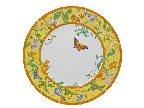 HERMES LA SIESTA PORCELAIN DINNER PLATE ~ 10 7/8 inch Dia (NO BOX) - Picture 3 of 23