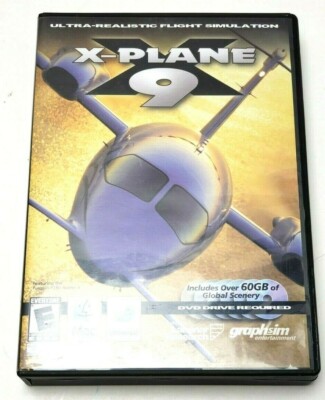 X-PLANE 9 PC - Airplane Flight Simulator 2009 6 DVD & Manual 