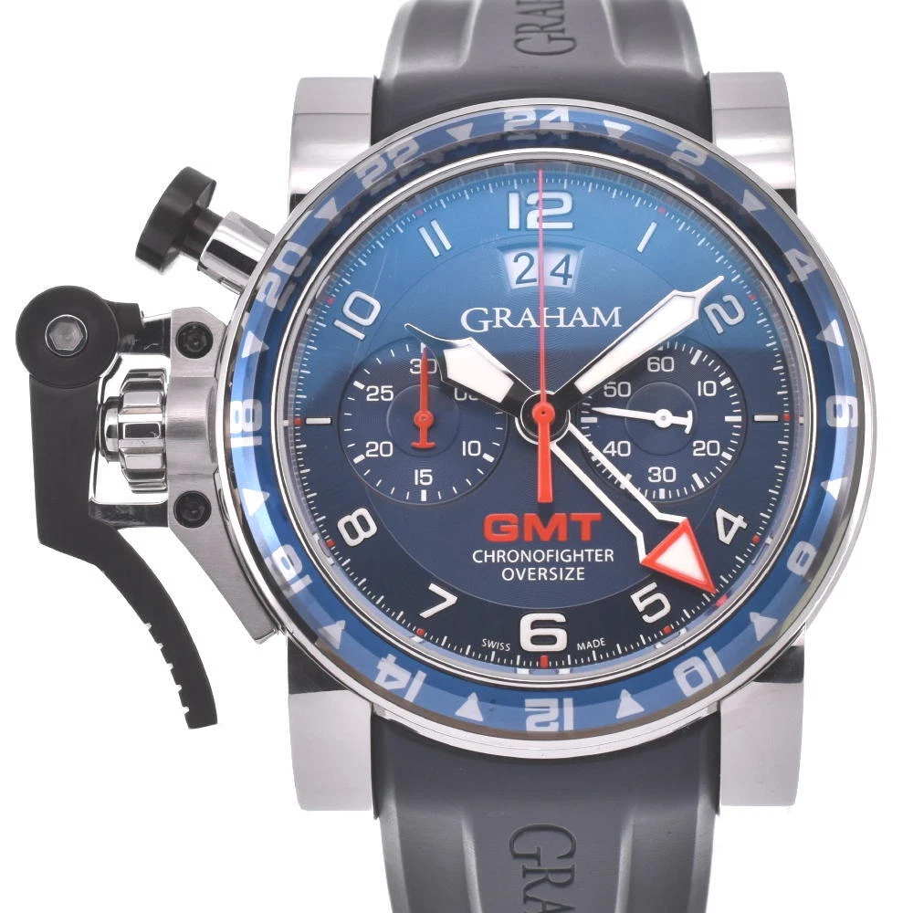 with paper GRAHAM Chronofighter Oversize GMT OX 20VGS Automatic Men s D 124916