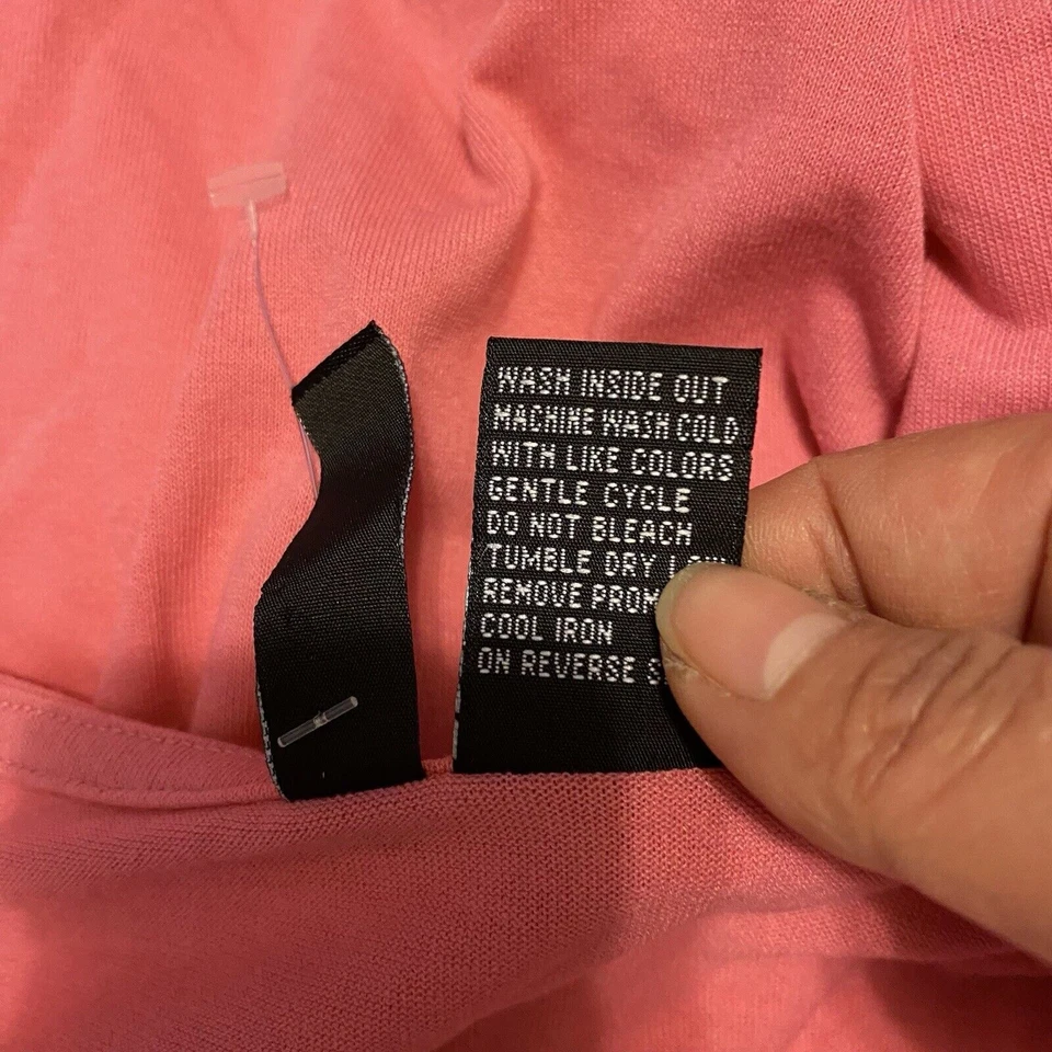 New Jason Maxwell Women 1X Built In Tank Blouse Pink Floral Cottagecore Casual - Image 4 of 4