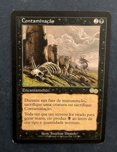 MTG PORTUGUESE URZA'S SAGA CONTAMINATION MAGIC THE GATHERING ENCHANTMENT RARE