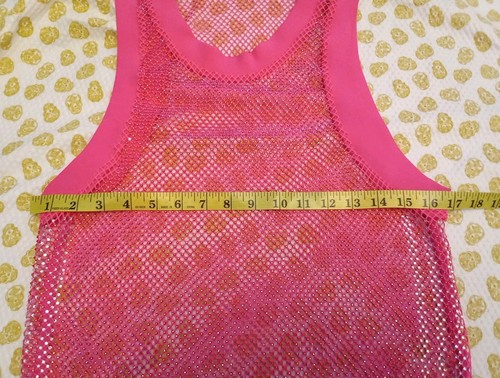 adidas Originals Triple Shock Pink Crystal Rhinestones Tank Top Beyonce IVY PARK - Picture 9 of 13