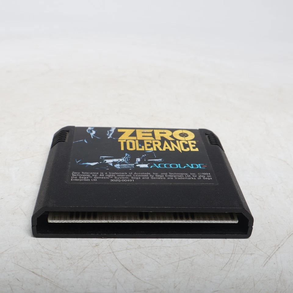 Zero Tolerance (Sega Genesis, 1994) Covert Art and Cart - Image 3 of 4