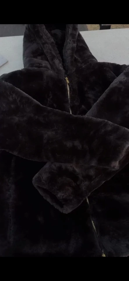 Chaqueta Esponjosa Premium Mezcla Mohair - Acogedora Ropa de Invierno Foto 3 de 4