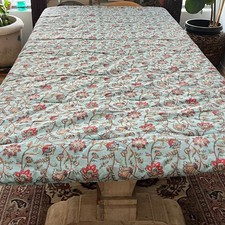 Threshold Twin Size Comforter Blue Floral Des...