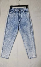Vintage PS Gitano Jeans Womens 16 Regular Acid Wash High Rise Tapered 90s Flaw