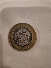 DELTA SALOON VIRGINIA CITY NV, $10 TEN DOLLAR GAMING TOKEN .999 FINE SILVER COIN