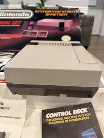 NES Action Set Console Nintendo Completo CIB Testato Super Mario Bros Duck Hunt