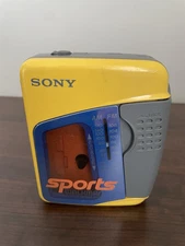 SONY Sports Walkman AM/FM Radio Cassette Tape Player, Mega Bass, WM-FS397, WORKS