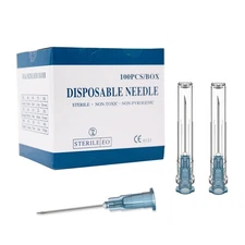 23 Gauge 1 Inch Needle,100 PCS Luer Lock Industrial Dispensing 23Ga-1 inch 