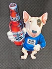 SPUDS MACKENZIE TIN METAL SIGN BUD LIGHT BUDWEISER BEER VINTAGE 1989 NEW 26"