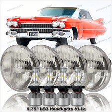 4pcs For 1958-1974 Cadillac Deville 5-34 5.75 Led Headlights High Low Beam Dot 4pcs For 1958-1974 Cadillac Deville 5-34 5.75 Led Headlights High Low Beam Dot